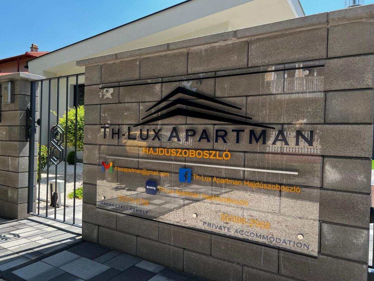 Th-Lux Apartman Hajdúszoboszló Dış mekan fotoğraf